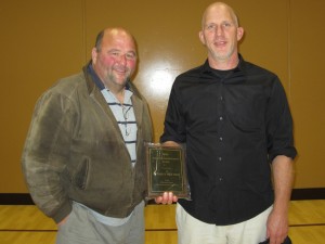 Jim & Pat Donahue accepting the award